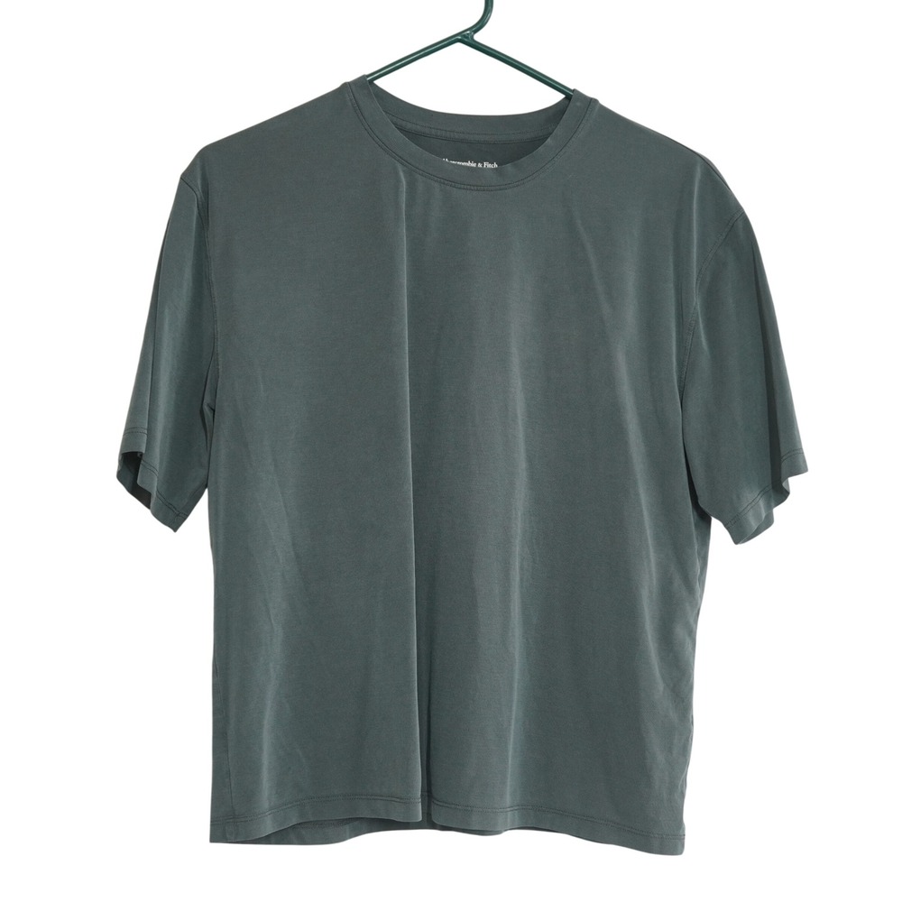 Abercrombie & Fitch Modal Blend Collection Tee Grey Boxy Short Sleeve Shirt Soft